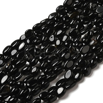 Natural Obsidian Beads Strands G-I351-B08-1
