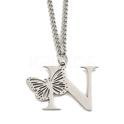 201 Stainless Steel Necklaces NJEW-Q336-01N-P-1