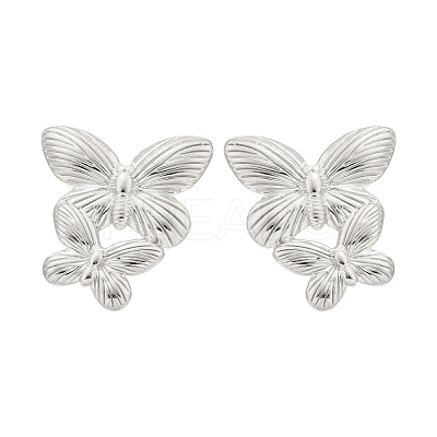 304 Stainless Steel Studs Earrings for Women LS-EJEW-K306-24P-1