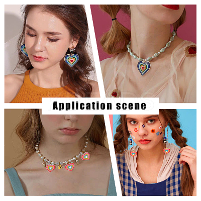 16Pcs 4 Style Rack Plating Alloy Enamel Pendants FIND-FH0003-21-1