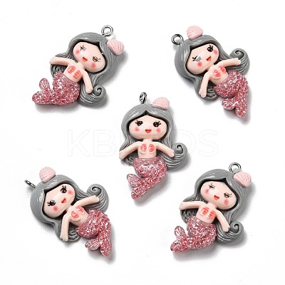 Opaque Resin Pendants RESI-D055-035P-1