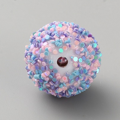 Opaque Acrylic Glitter Beads FIND-CJC0010-111A-21-1