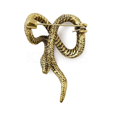 Retro Antique Golden Animal Alloy Brooches for Backpack Clothes LS-JEWB-S040-02E-AG-1