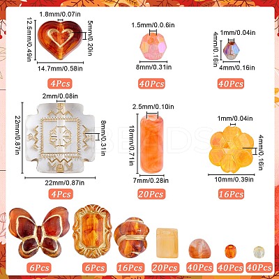Acrylic Beads Set DIY-SC0026-26-1