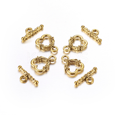 Tibetan Style Toggle Clasps GLF1086Y-NF-1