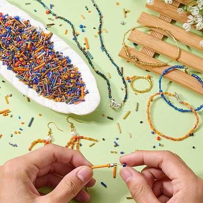 200G Electroplate Glass Seed Beads GLAA-SZ0002-17C-1