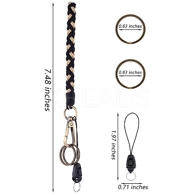 Boho Macrame Wristlet Keychain Keying KEYC-SW00004-03-1