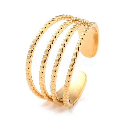 Ion Plating(IP) 304 Stainless Steel Finger Rings RJEW-L102-16G-1