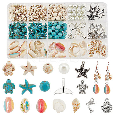 DIY Ocean Theme Jewelry Making Finding Kit DIY-PH0013-74-1
