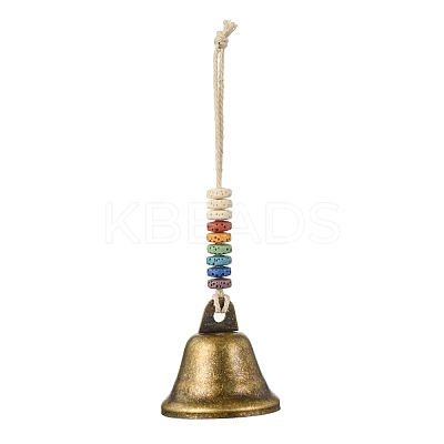 Iron Witch Bells for Door Knob Protection HJEW-JM02187-1