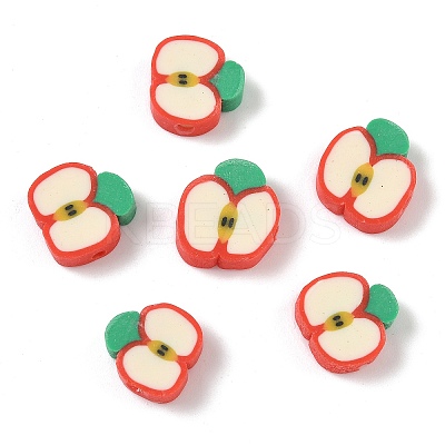 Fruit & Vegetable Theme Handmade Polymer Clay Beads CLAY-F006-02D-1
