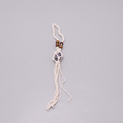 Irregular Gemstone Hanging Pendant Decoration HJEW-TAC0001-10C-1