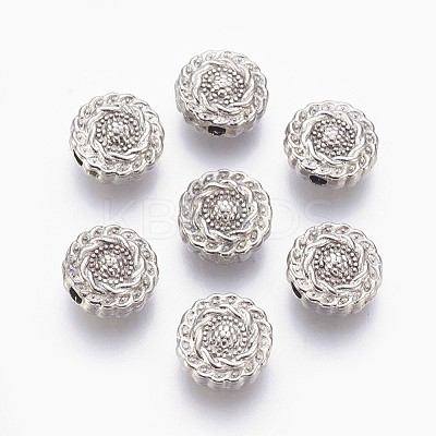 Tibetan Style Alloy Beads TIBEB-R022-P-FF-1