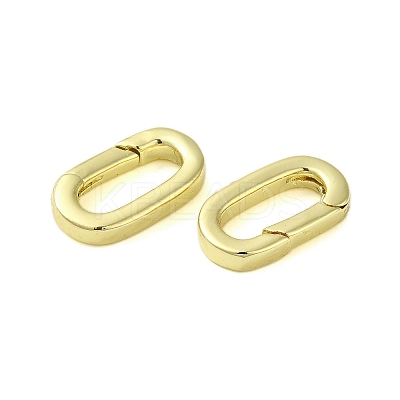 Brass Spring Gate Rings KK-B089-03B-G-1