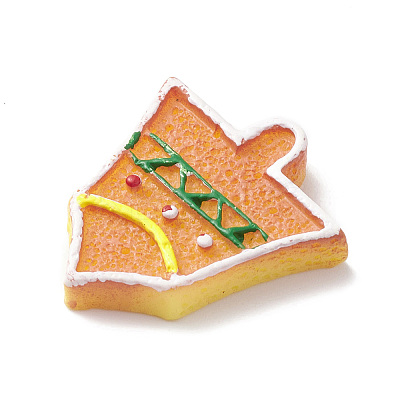 Christmas Opaque Resin & Plastic Imitation Biscuits Decoden Cabochons RESI-K019-54I-1