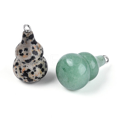 Natural & Synthetic Mixed Gemstone Pendants G-T144-73M-1