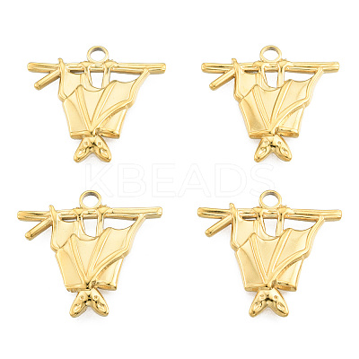 Ion Plating(IP) 201 Stainless Steel Pendants STAS-N098-266LG-1