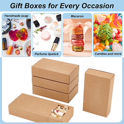 Kraft Paper Storage Gift Drawer Boxes CON-WH0095-56C-1