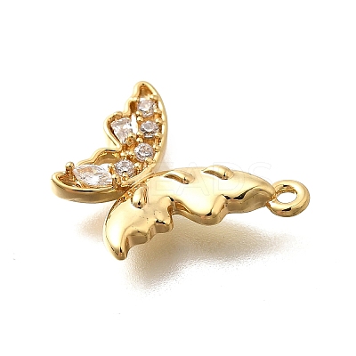 Brass Micro Pave Cubic Zirconia Pendants KK-Q035-12G-1