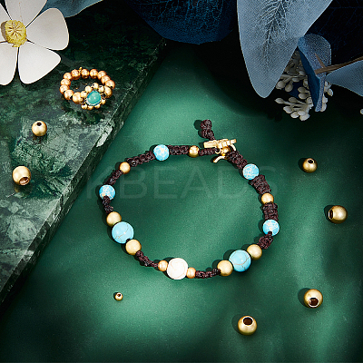 250Pcs 5 Style Brass Beads KK-PH0009-28-1