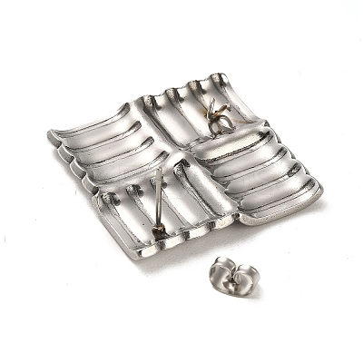 Non-Tarnish 304 Stainless Steel Stud Earring Findings EJEW-Q794-01P-1