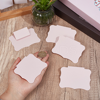 Erasable PVC Food Label Display Chalkboard Clip AJEW-CP0010-97A-1
