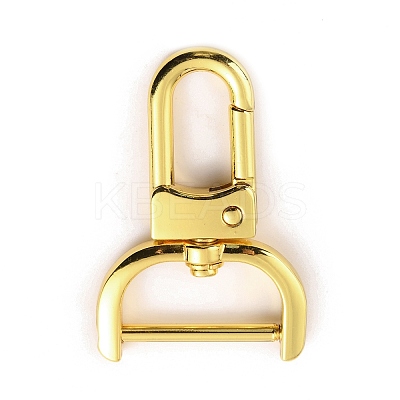 Zinc Alloy Swivel Lobster Claw Clasps FIND-WH0145-85C-G-1