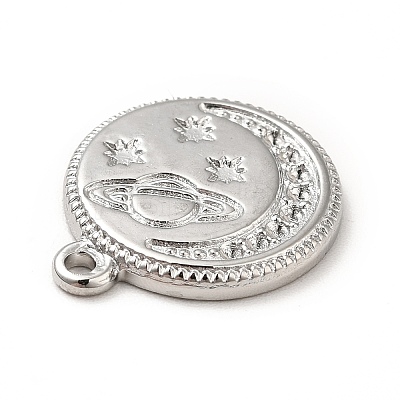 Tarnish Resistant 304 Stainless Steel Pendants Rhinestone Settings STAS-H172-03P-1