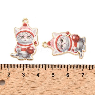 Christmas Alloy Enamel Pendants ENAM-K069-43C-1