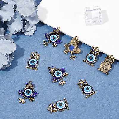 20Pcs 2 Style Alloy Pendants FIND-SC0002-69-1