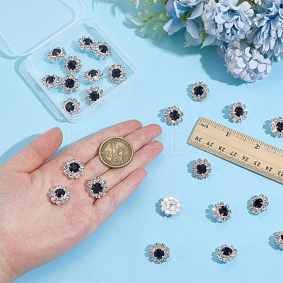 24Pcs 1-Hole Zinc Alloy Buttons FIND-PH0026-98B-1