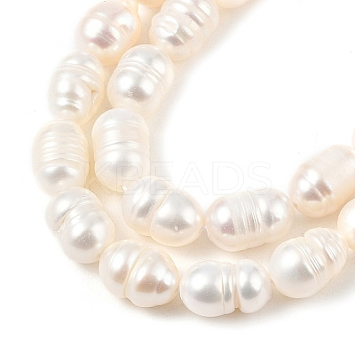 Natural Cultured Freshwater Pearl Beads Strands PEAR-I007-01B-03B-1