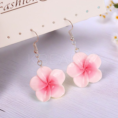 Flower Resin Dangle Earrings FS-WG2DDFE-03-1