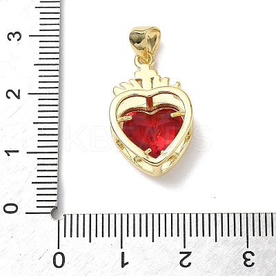 Brass Glass Pendants X-KK-L253-28G-02-1