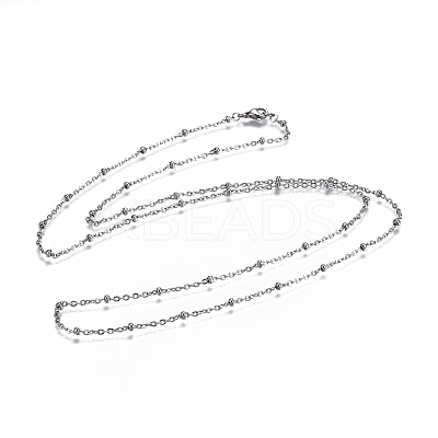 Tarnish Resistant 304 Stainless Steel Cable Chain Necklaces NJEW-JN02352-1