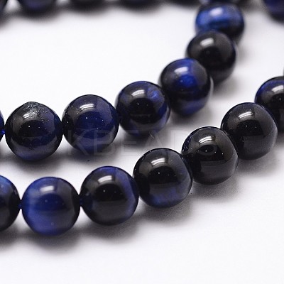 Natural Tiger Eye Bead Strands G-G735-23-12mm-02-1