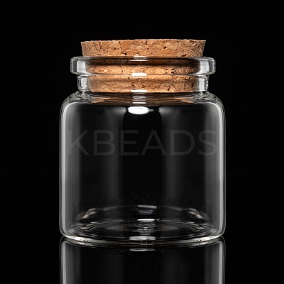 Glass Jar Glass Bottle for Bead Containers X-CON-E008-58x47mm-1