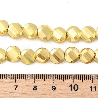 Electroplate Glass Beads Strands EGLA-F166-15-1