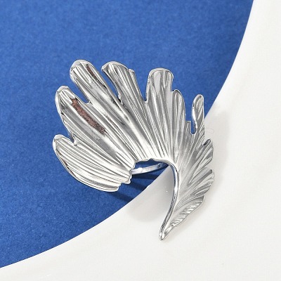 304 Stainless Steel Irregular Cuff Rings LS-RJEW-D306-09P-1