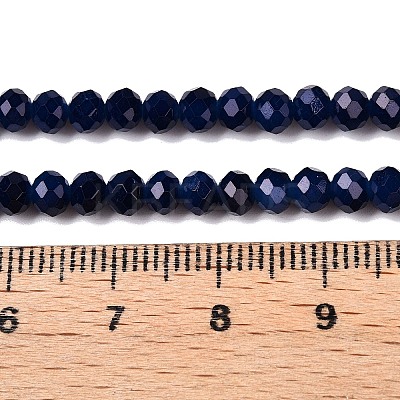 Baking Paint Imitation Jade Glass Bead Strands DGLA-A034-J4mm-A39-1