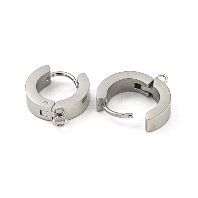 Tarnish Resistant 304 Stainless Steel Hoop Earring Findings LS-STAS-A091-02P-1