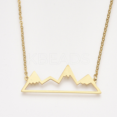 201 Stainless Steel Pendant Necklaces NJEW-T009-JN104-2-40-1