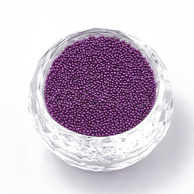 Color Plated DIY 3D Nail Art Decoration Mini Glass Beads MRMJ-R038-E12-1