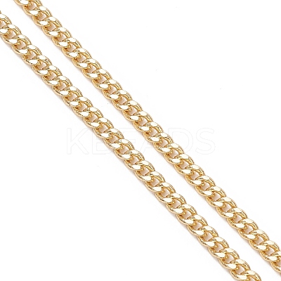 2MM Brass Curb Chain Slider Necklace Making AJEW-JB01545-03-1