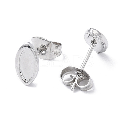 Non-Tarnish 304 Stainless Steel Stud Earring Finding X-EJEW-I285-02P-1