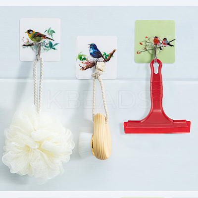 4Pcs 4 Colors PP Plastic Car Ice Scrapers AJEW-GL0001-38-1