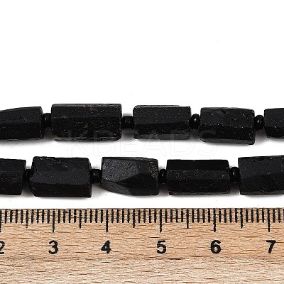 Natural Black Tourmaline Beads Strands G-F715-111-1