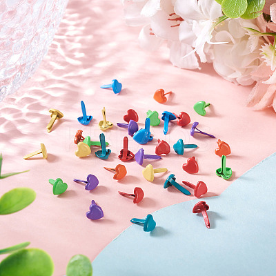 1 Bag Spray Painted Iron Fasteners Brads SCRA-TADJ0001-01B-1