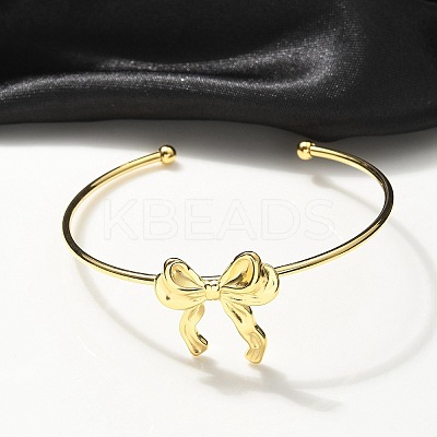 304 Stainless Steel Cuff Bangles LS-BJEW-B107-01G-1