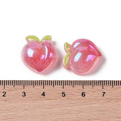 Glitter Plated Resin Cabochons RESI-H163-11D-1